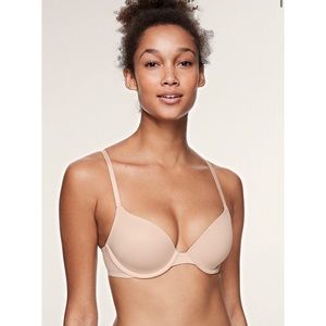 Victoria’s Secret Pink Wear Everywhere Lightly Lined Nude T-shirt Bra size 30B